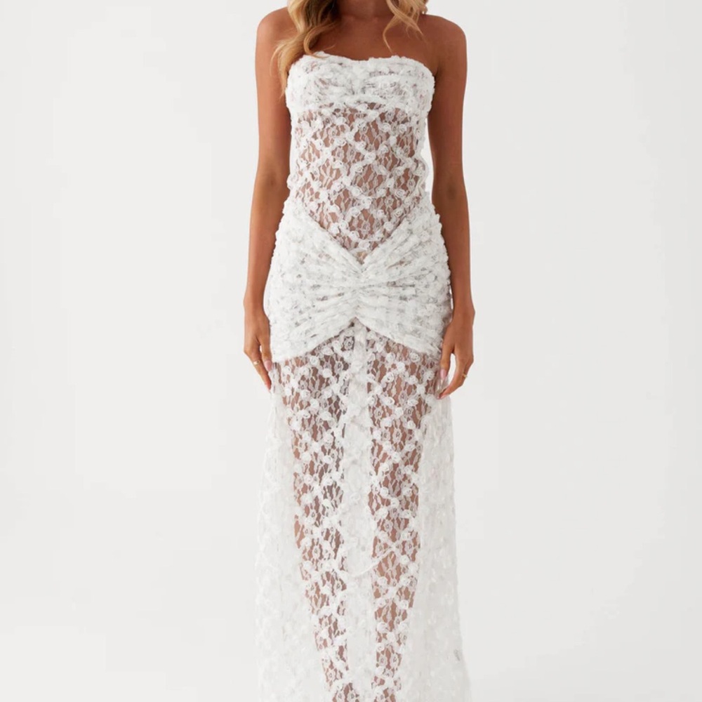 Peppermayo White Lace Dress